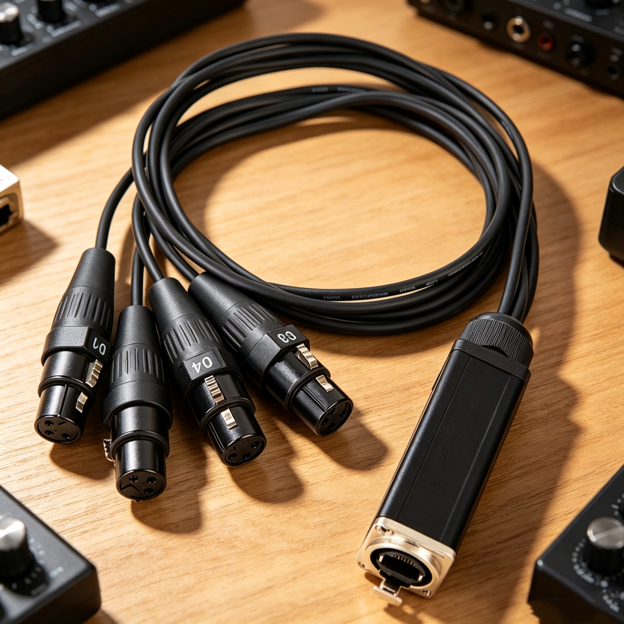 מתאם נחש נקבה Cat5 ל-XLR
