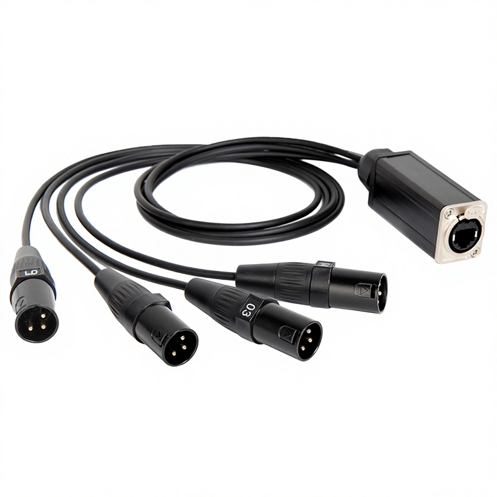 Adapta ejò RJ45 sí XLR