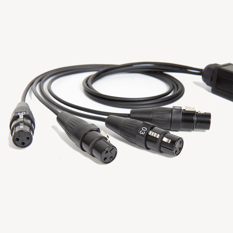 יציאת RJ45 ל-4 XLR נקבה
