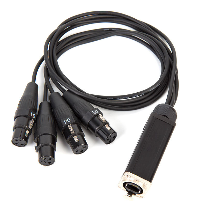 יציאת RJ45 ל-4 XLR נקבה