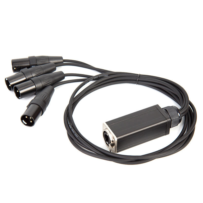 יציאת RJ45 ל-4 XLR נקבה