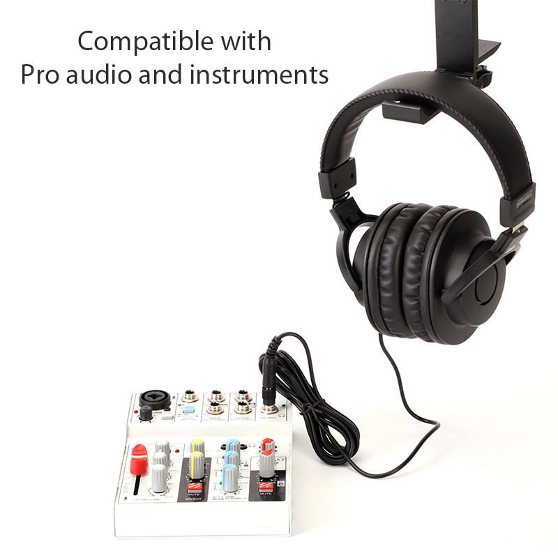 Closed-back recording headphones