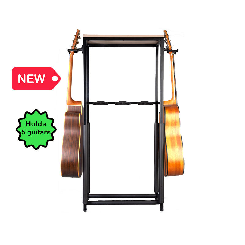 multi guitar stand for acoustic electric bass