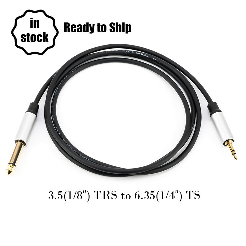 3.5mm to 6.35mm audio cable