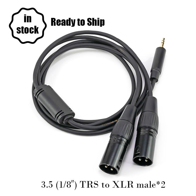 3.5mm to dual XLR cable