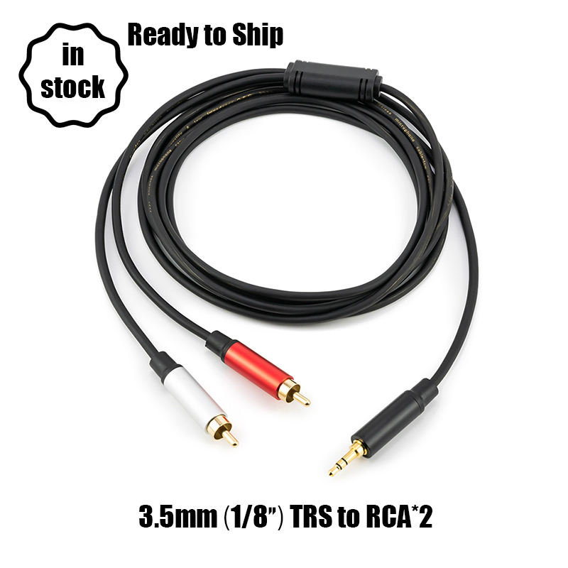 3.5mm to RCA stereo audio cable
