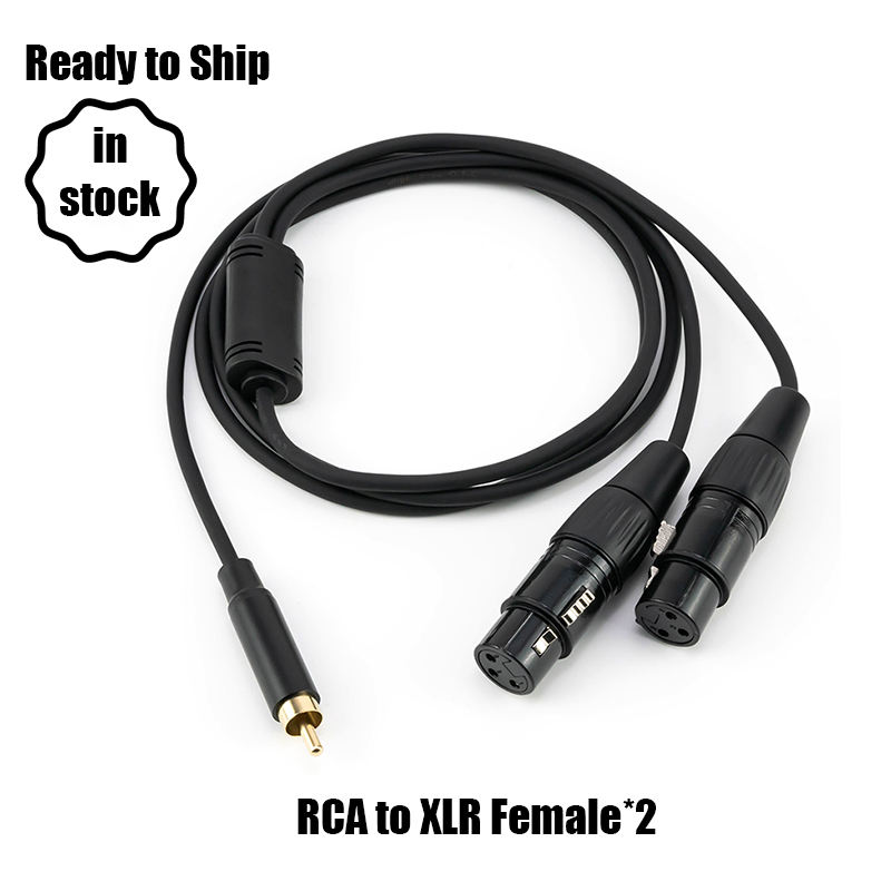 XLR female to RCA cable