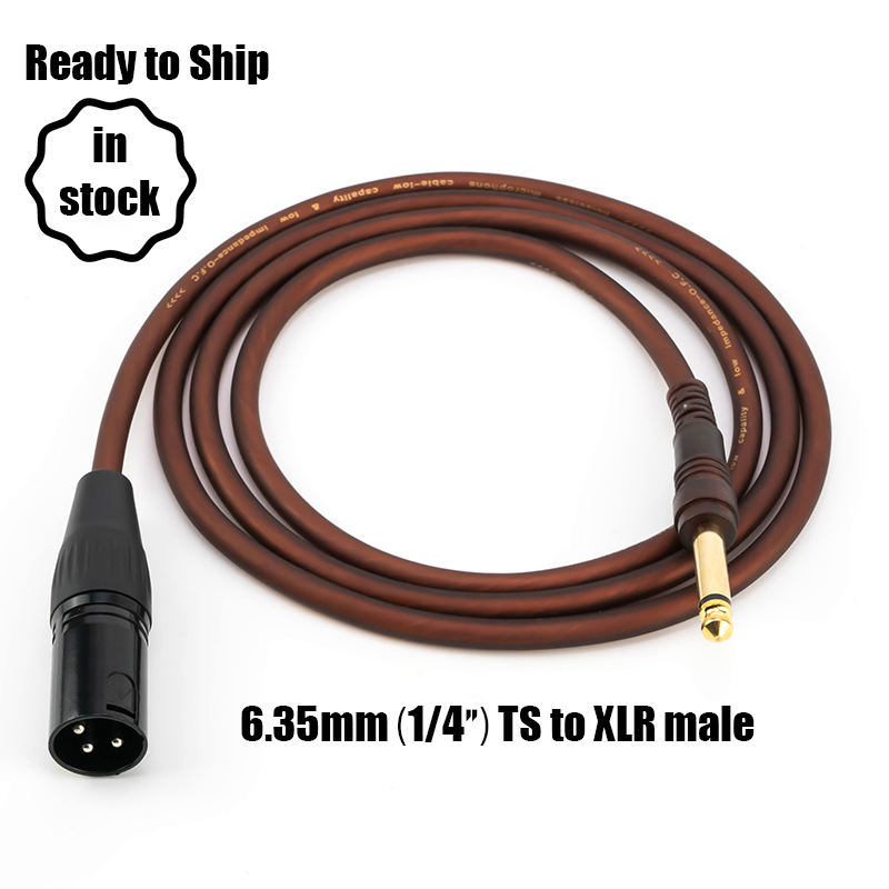 6.35mm to xlr male cable