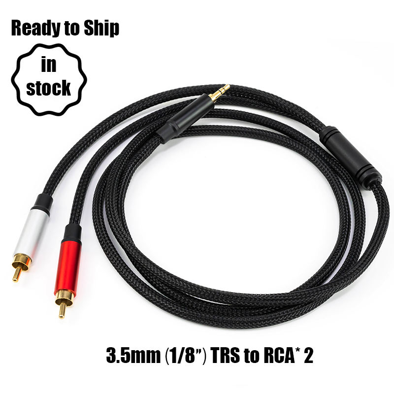 3.5mm to dual RCA cable