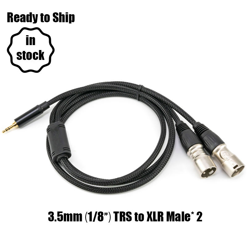 3.5mm to dual XLR cable