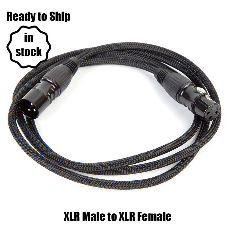 XLR male to female cable
