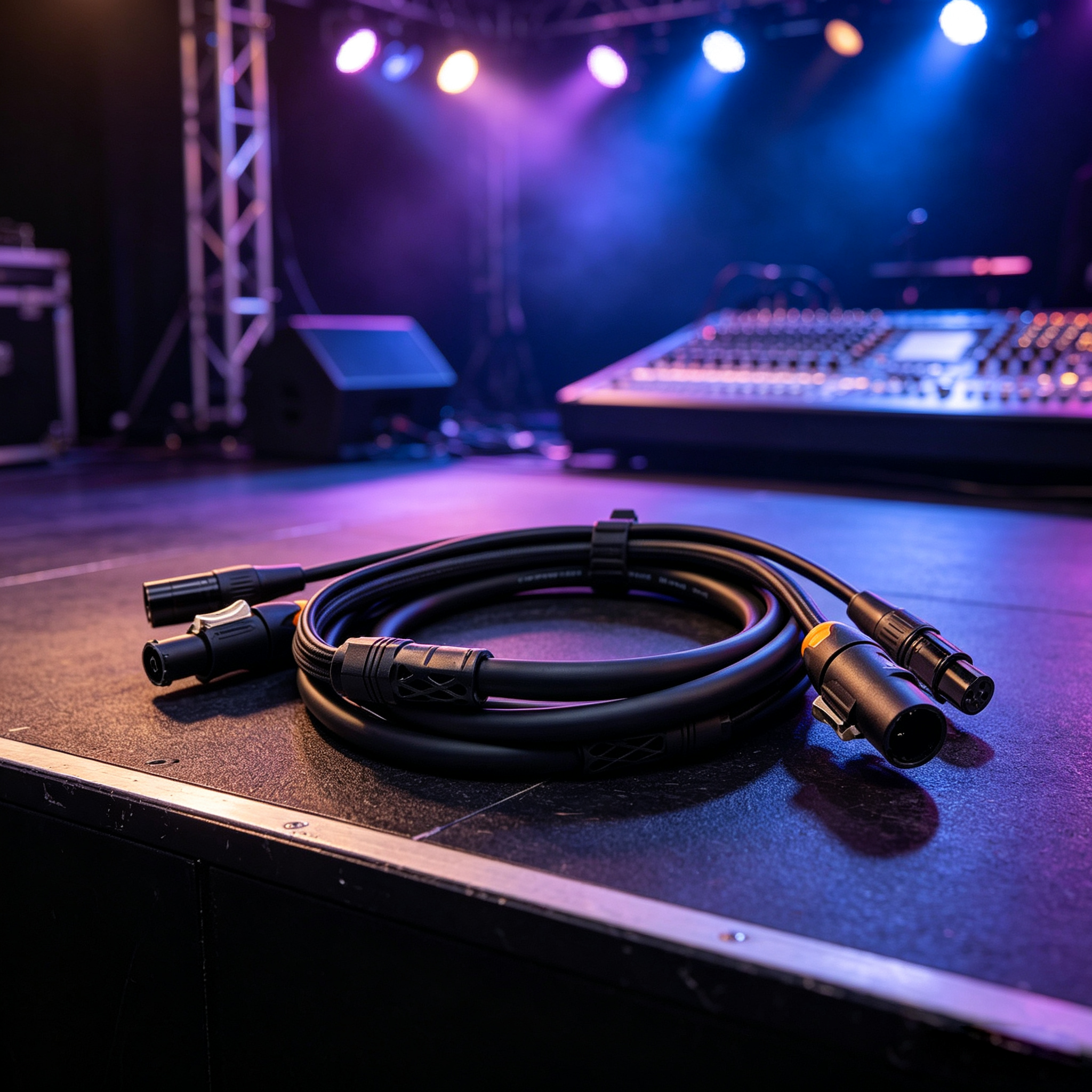 stage audio power cable