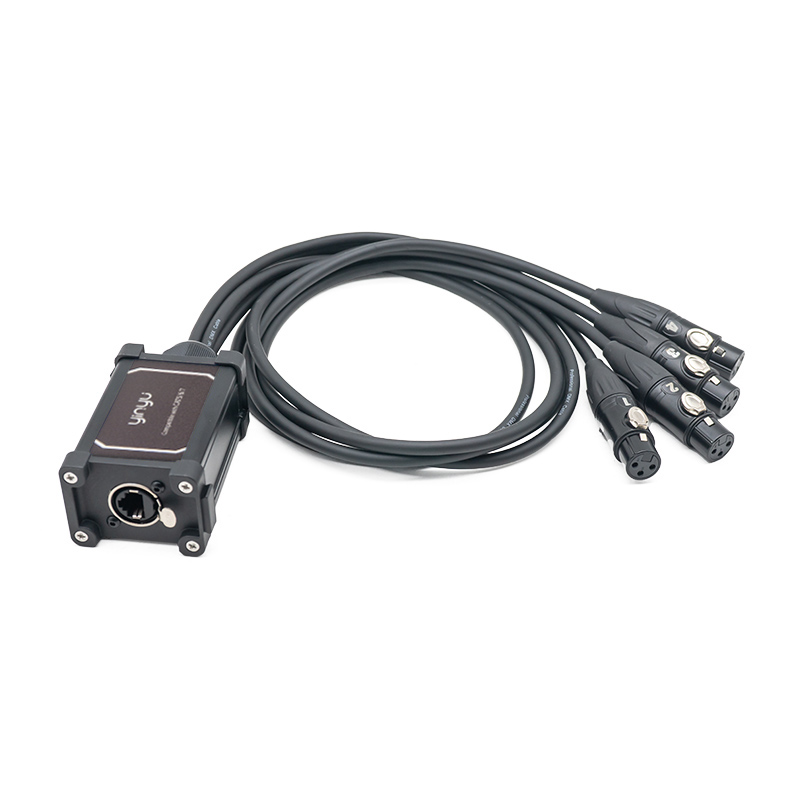 RJ45 to 4 XLR Female Adapter
