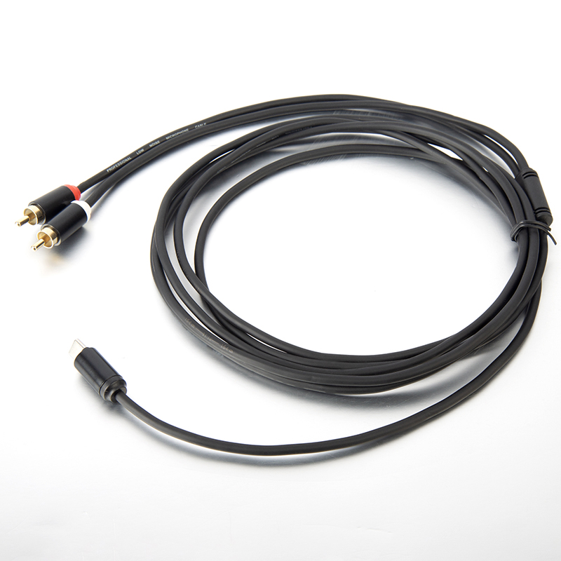 Type C to 2 RCA audio cable
