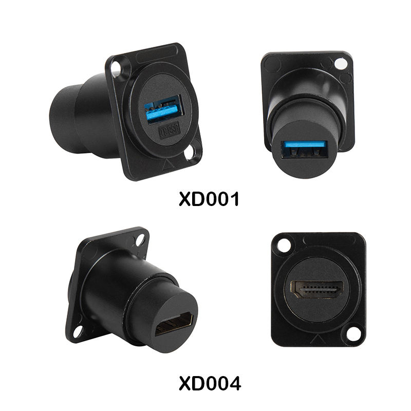USB C panel mount coupler