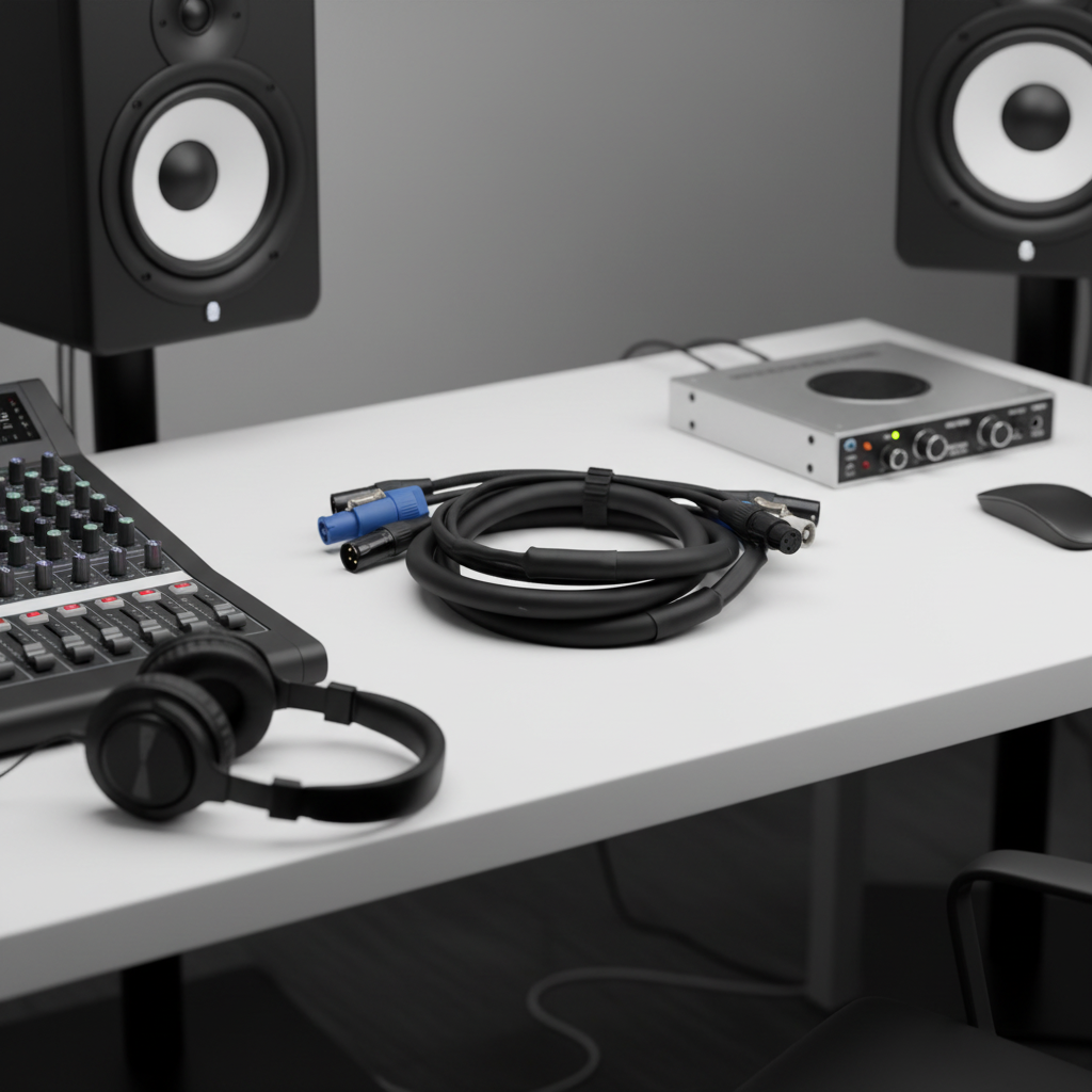 XLR RJ45 PowerCON Combo Cable