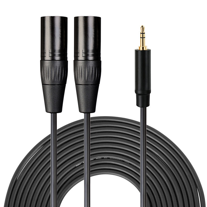3.5mm to dual XLR cable