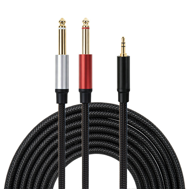 3.5mm to dual 6.35mm cable