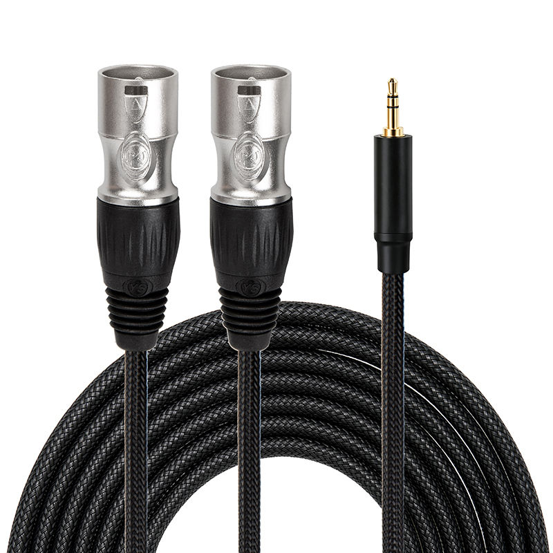 3.5mm to dual XLR cable
