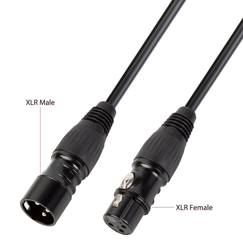 XLR male to female cable