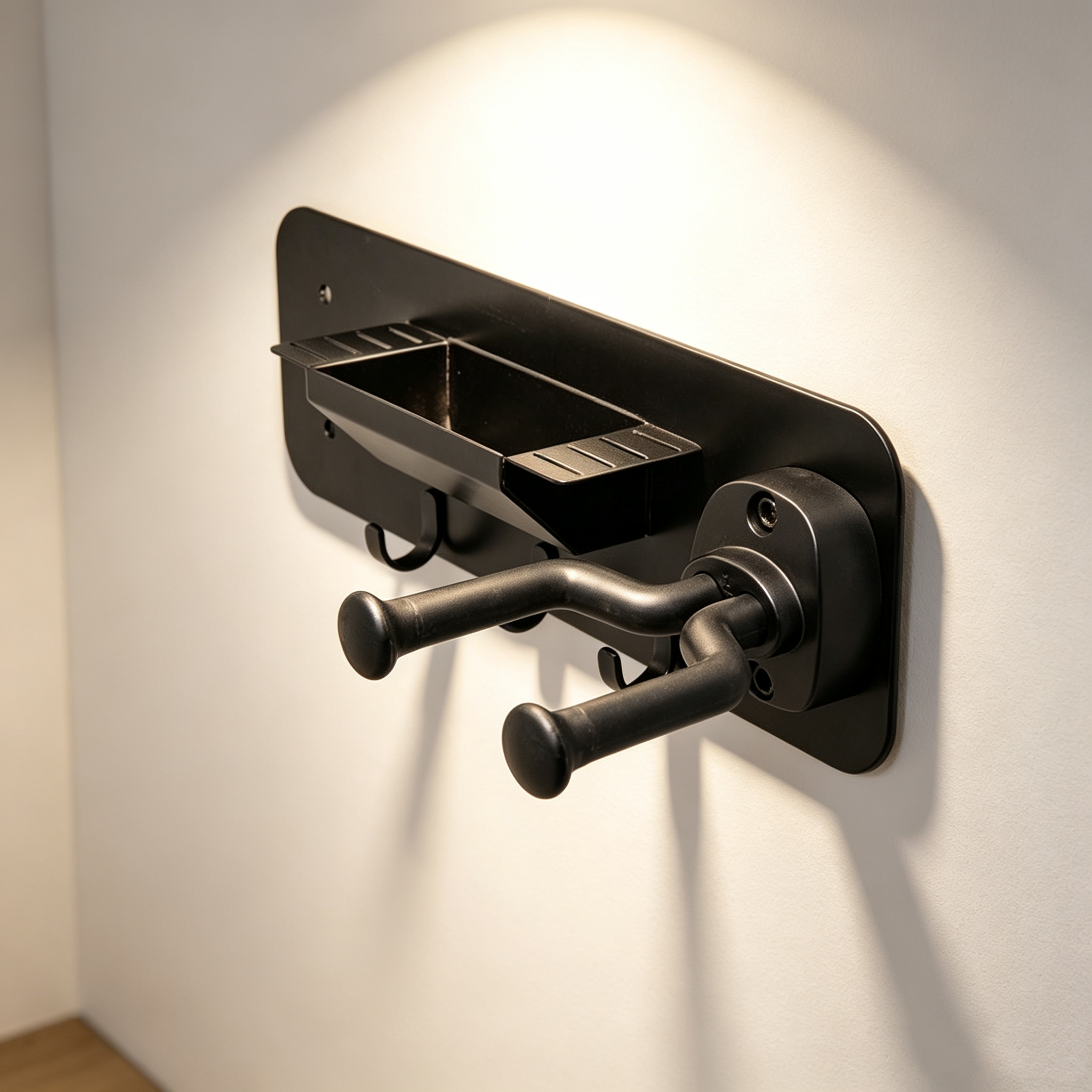 wall mount guitar hanger with shelf