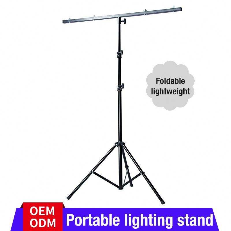 portable T-bar lighting stand