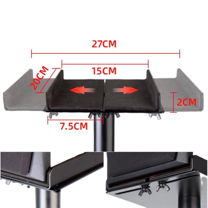 adjustable platform monitor stand