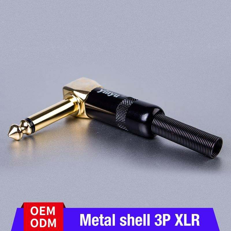 right angle 6.35mm guitar plug connector