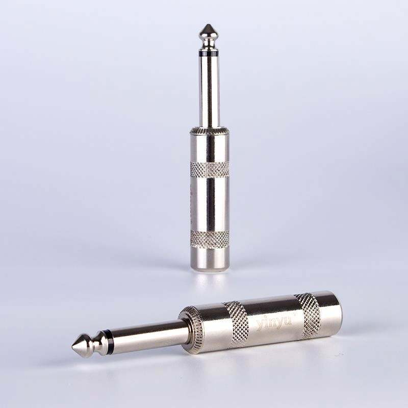 6.35mm TS metal plug connector	