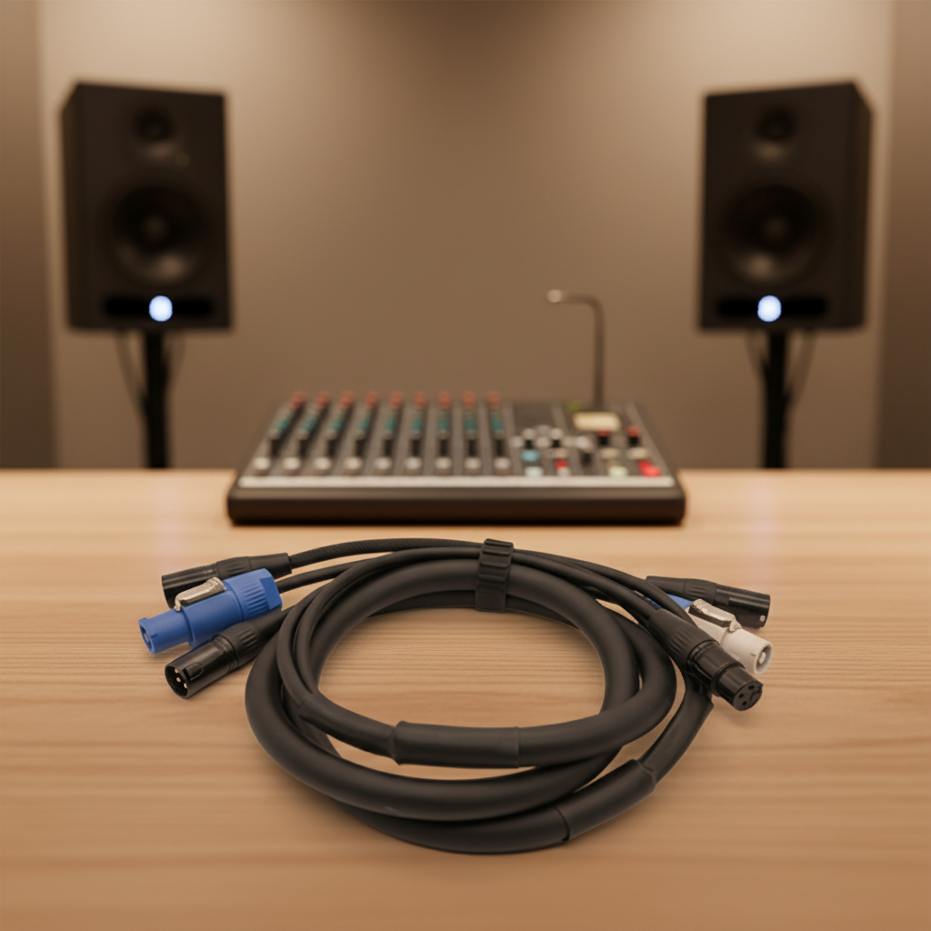 XLR RJ45 PowerCON Combo Cable