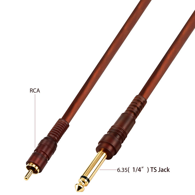 1/4 inch to RCA cable for guitar