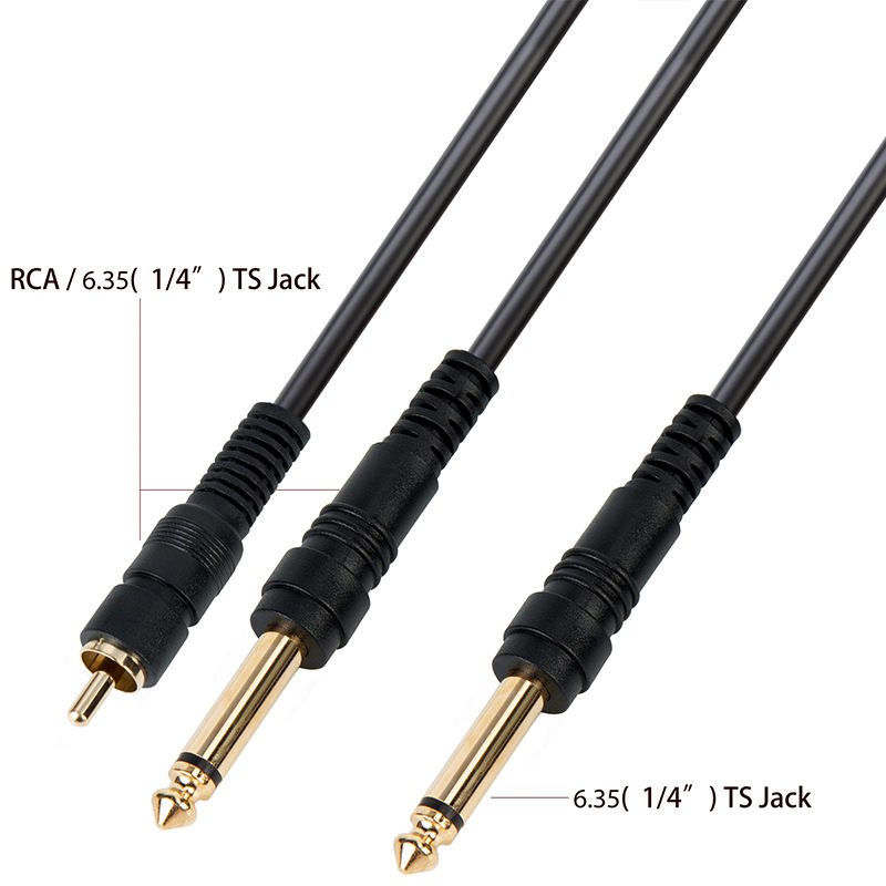 1/4 inch TS to RCA cord