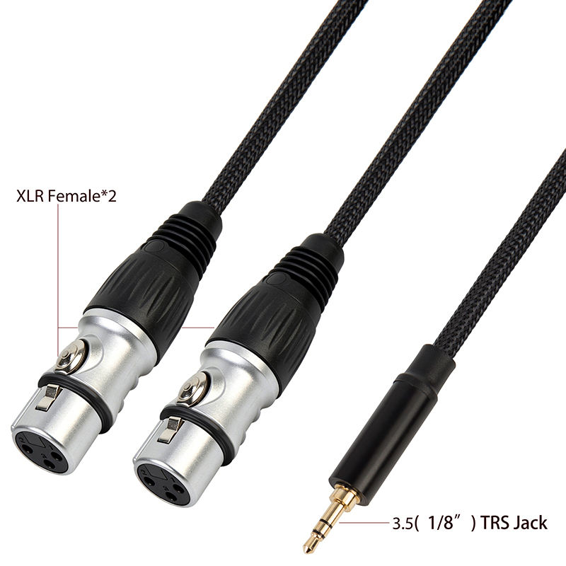 TRS to XLR female stereo cable