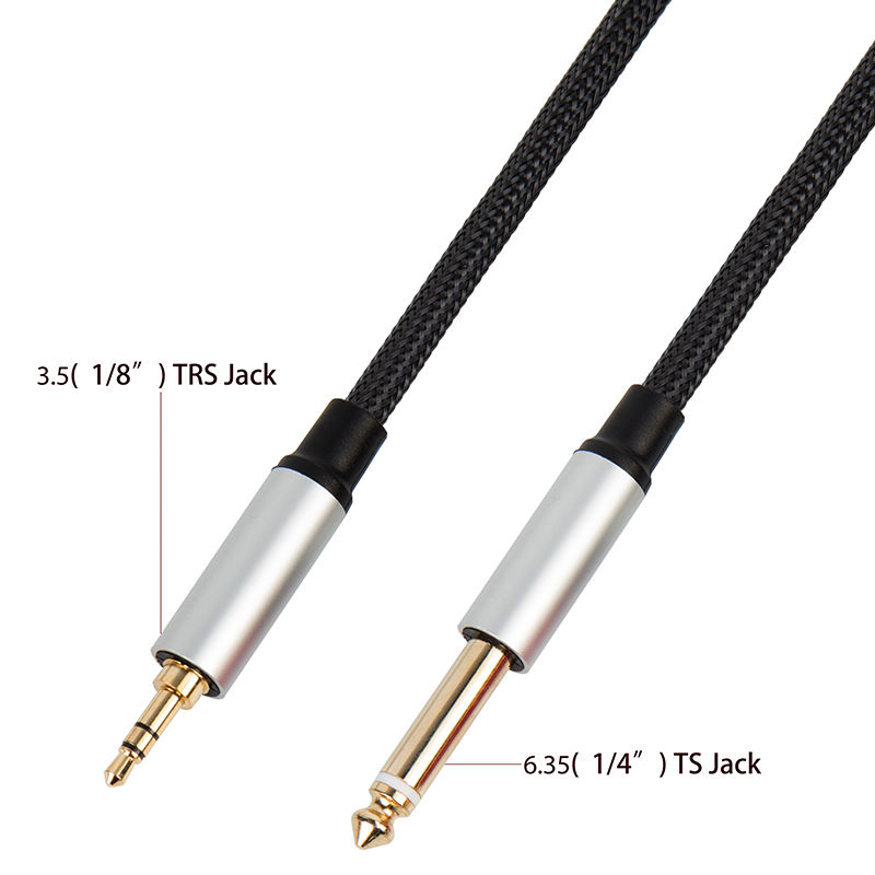TRS to TS audio cable