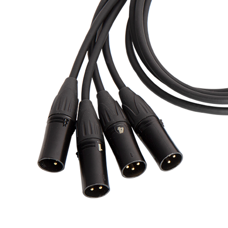 RJ45 to 4 XLR male Adapter