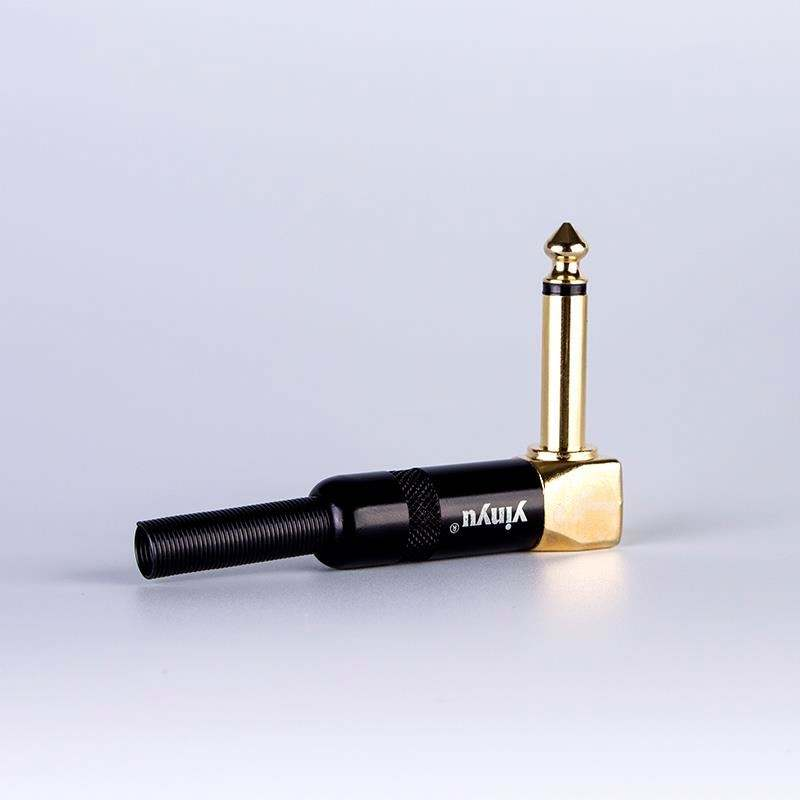 right angle 6.35mm guitar plug connector