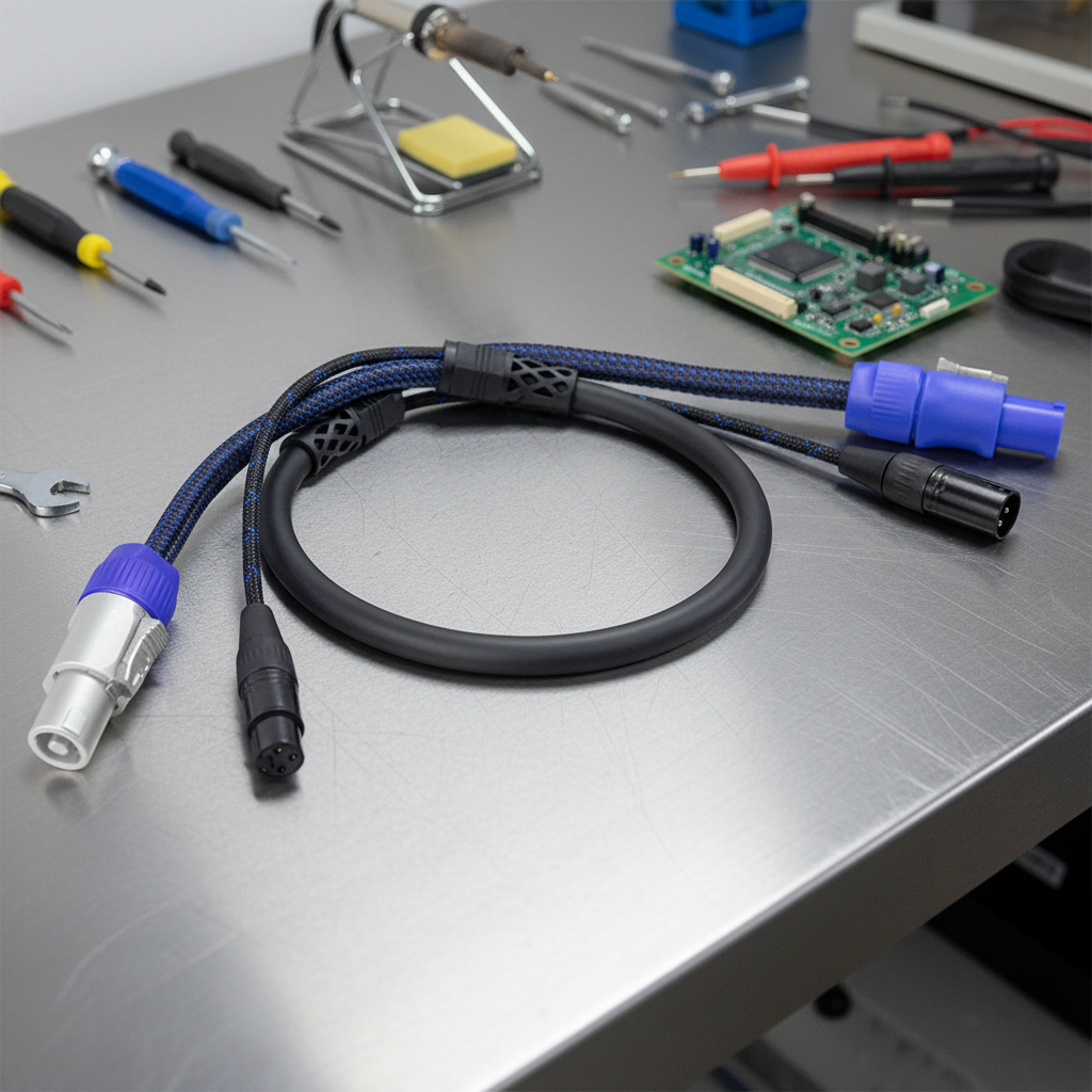 Power Snake Cable with XLR and PowerCON