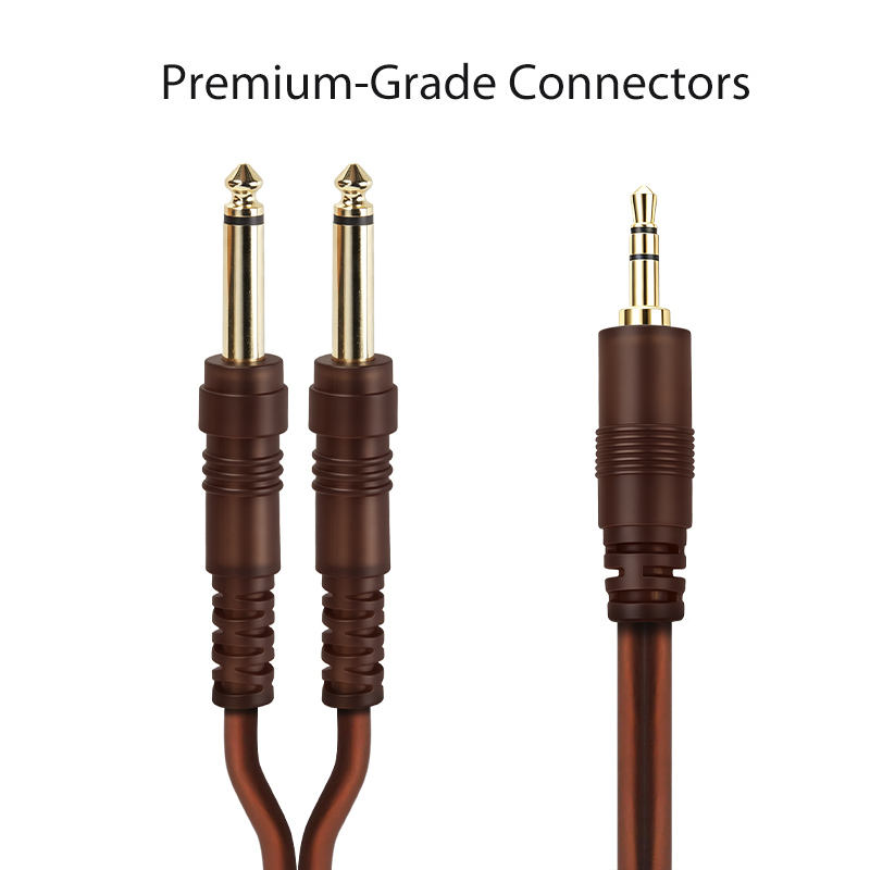 6.35mm to 3.5mm patch cord for mixer