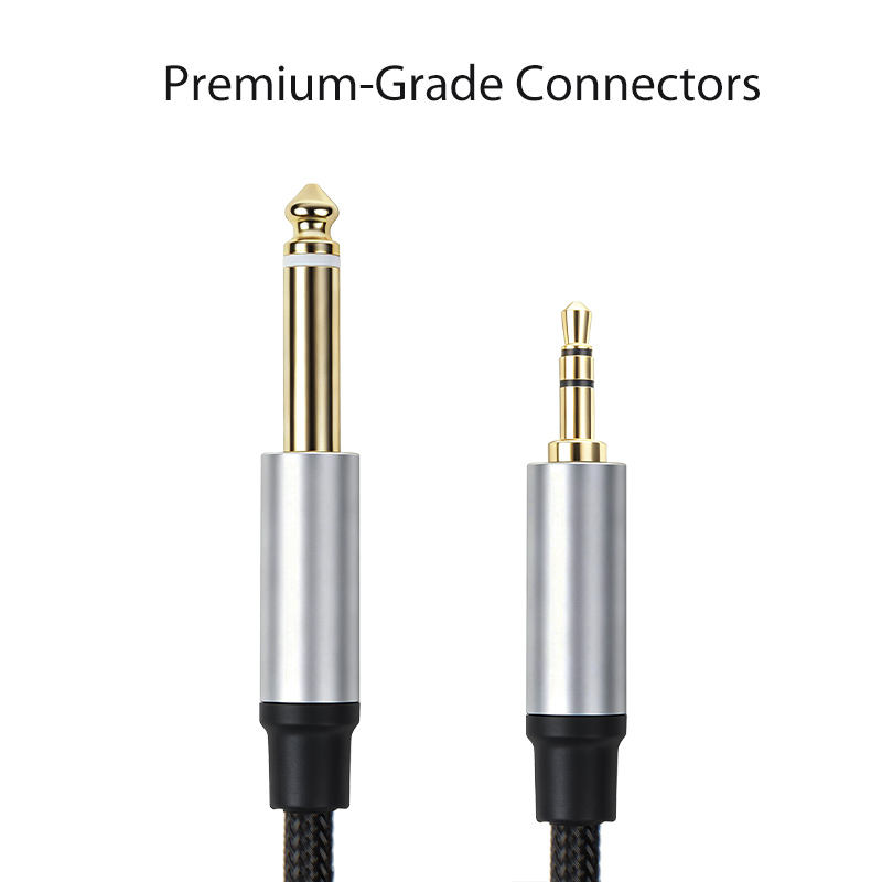 braided 3.5mm to 1/4 cable