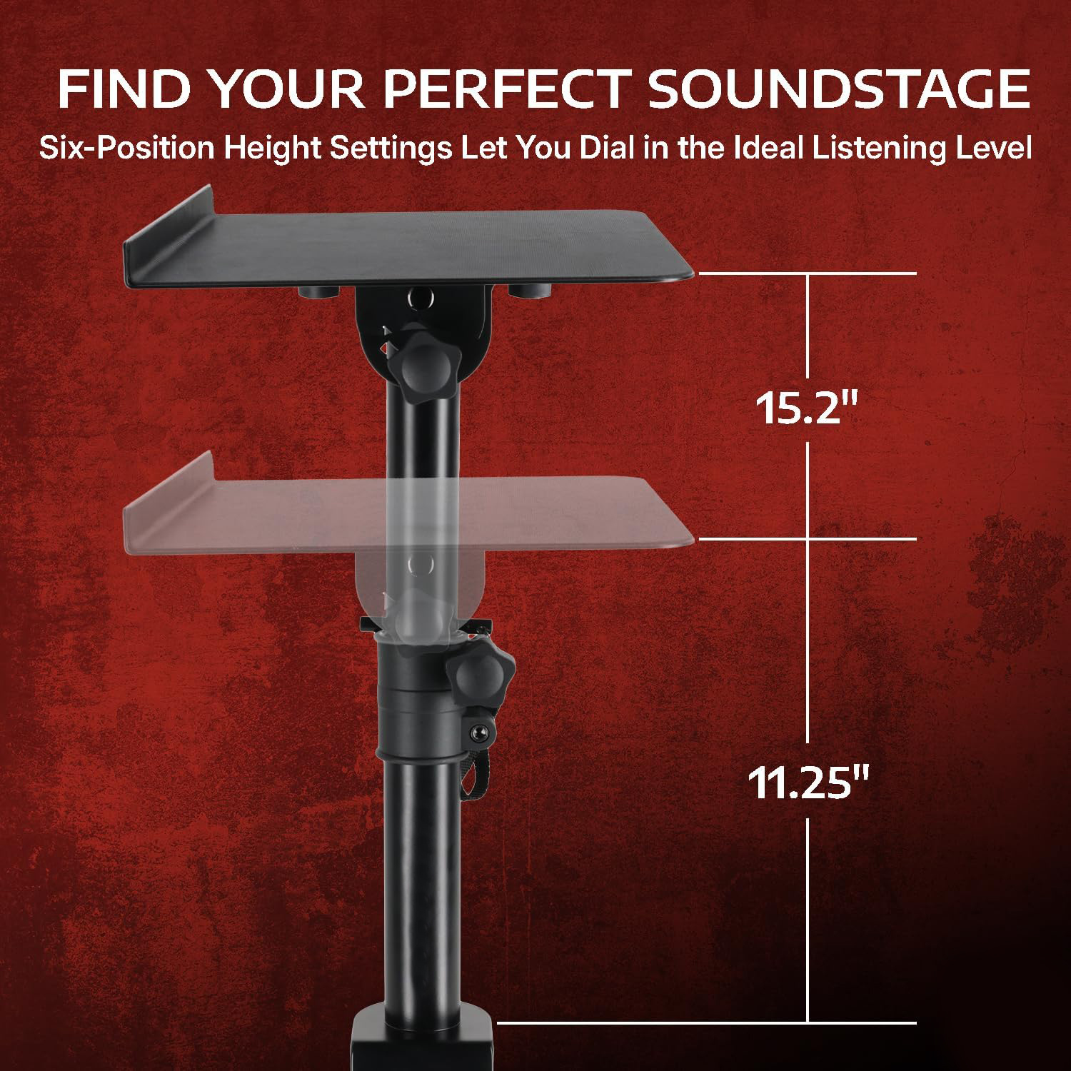 desktop speaker stands with tilt
