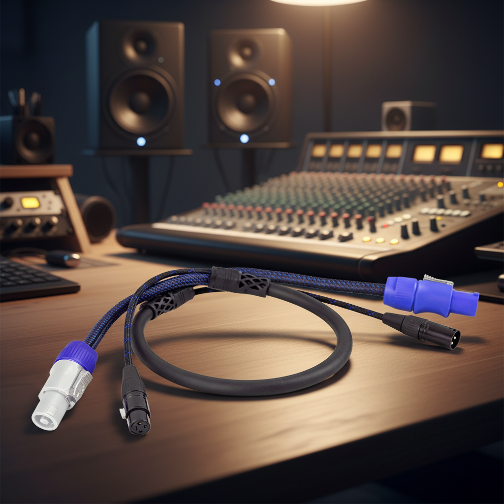 Power Snake Cable with XLR and PowerCON