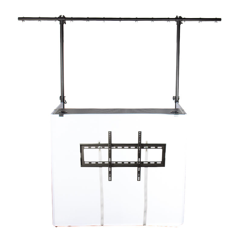 dj facade with light bar
