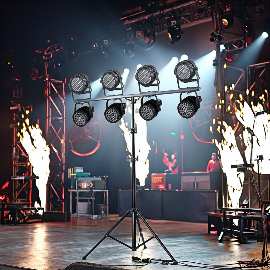 portable stage lighting stand T-bar