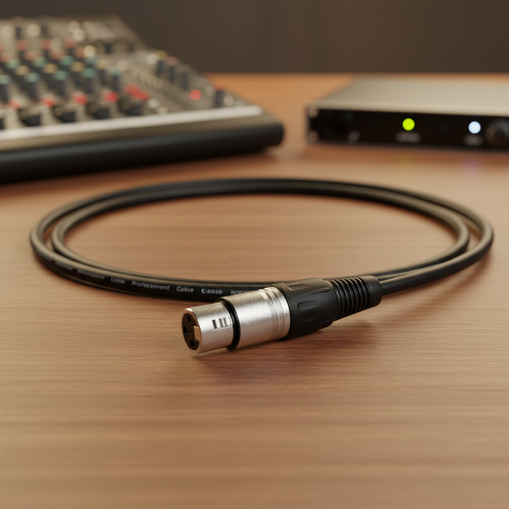 Low noise XLR to 1/4 cable