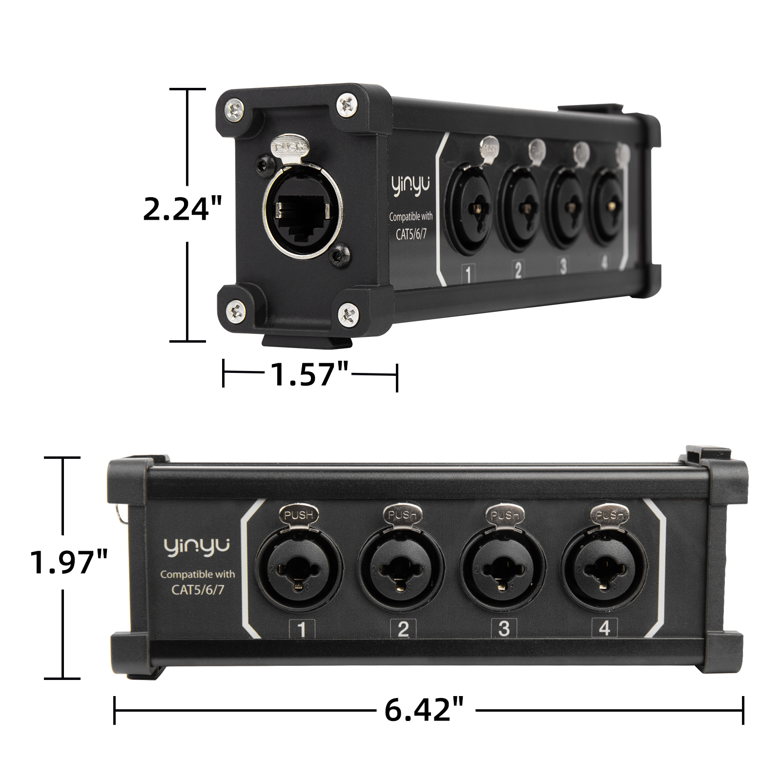 RJ45 to 4*XLR combo