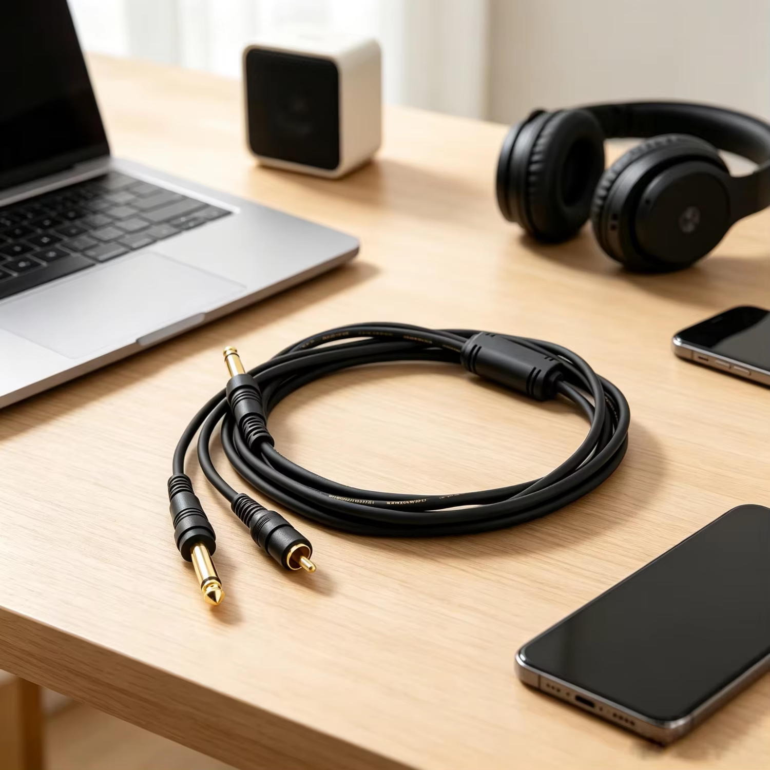 6.35mm to RCA cable