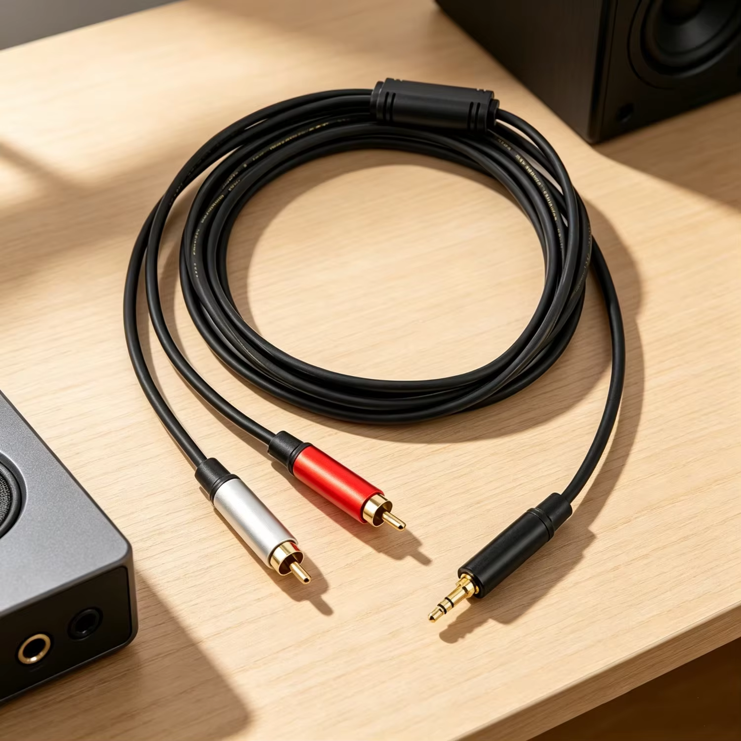 3.5mm to RCA stereo audio cable