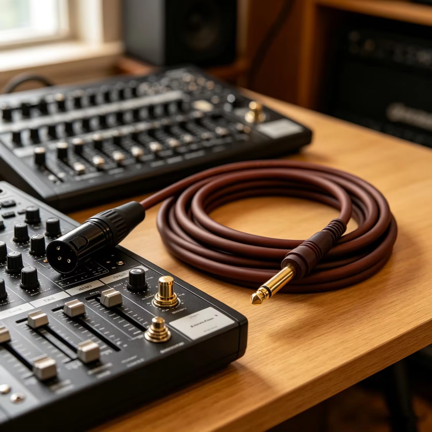 6.35mm to xlr male cable