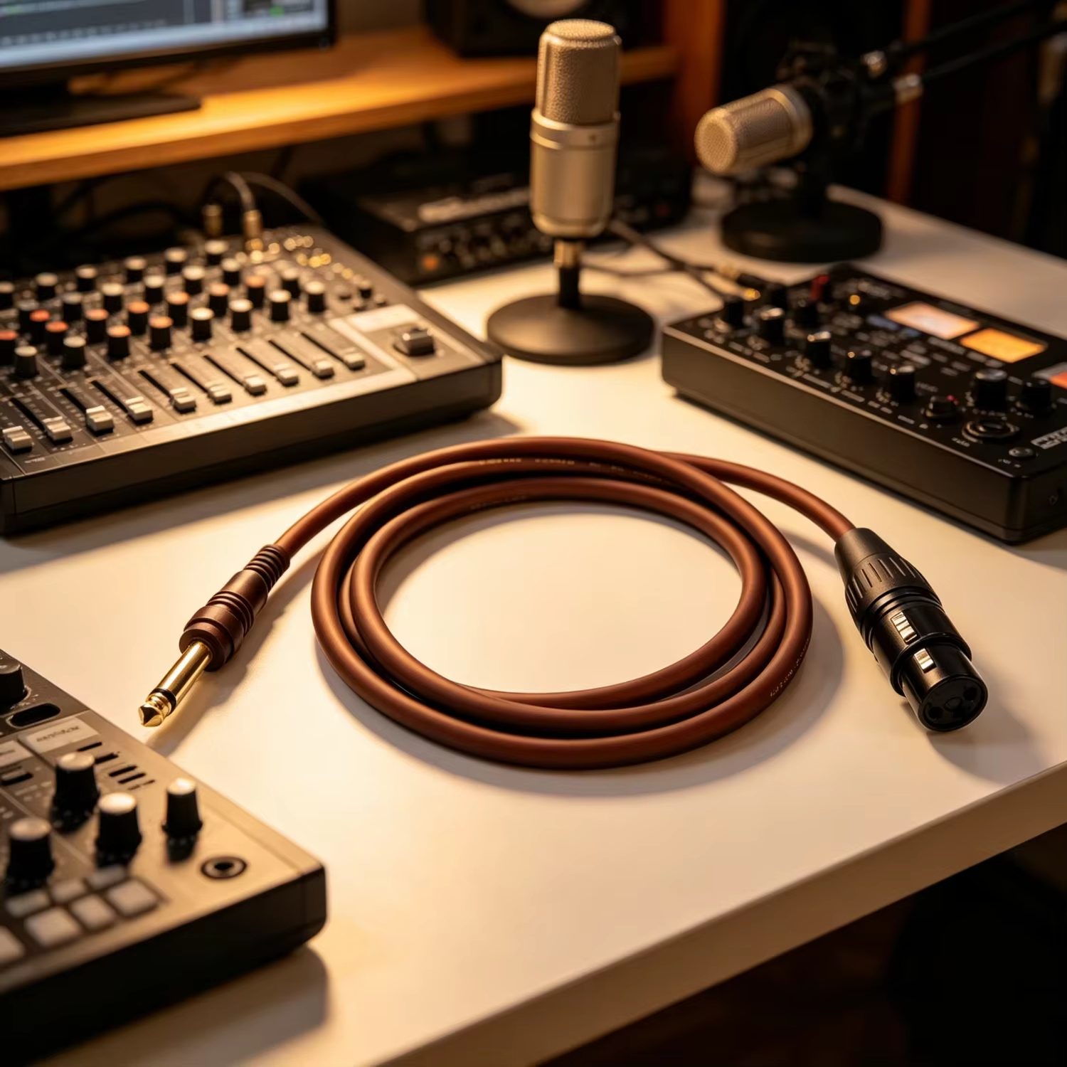 xlr to 6.35mm cable