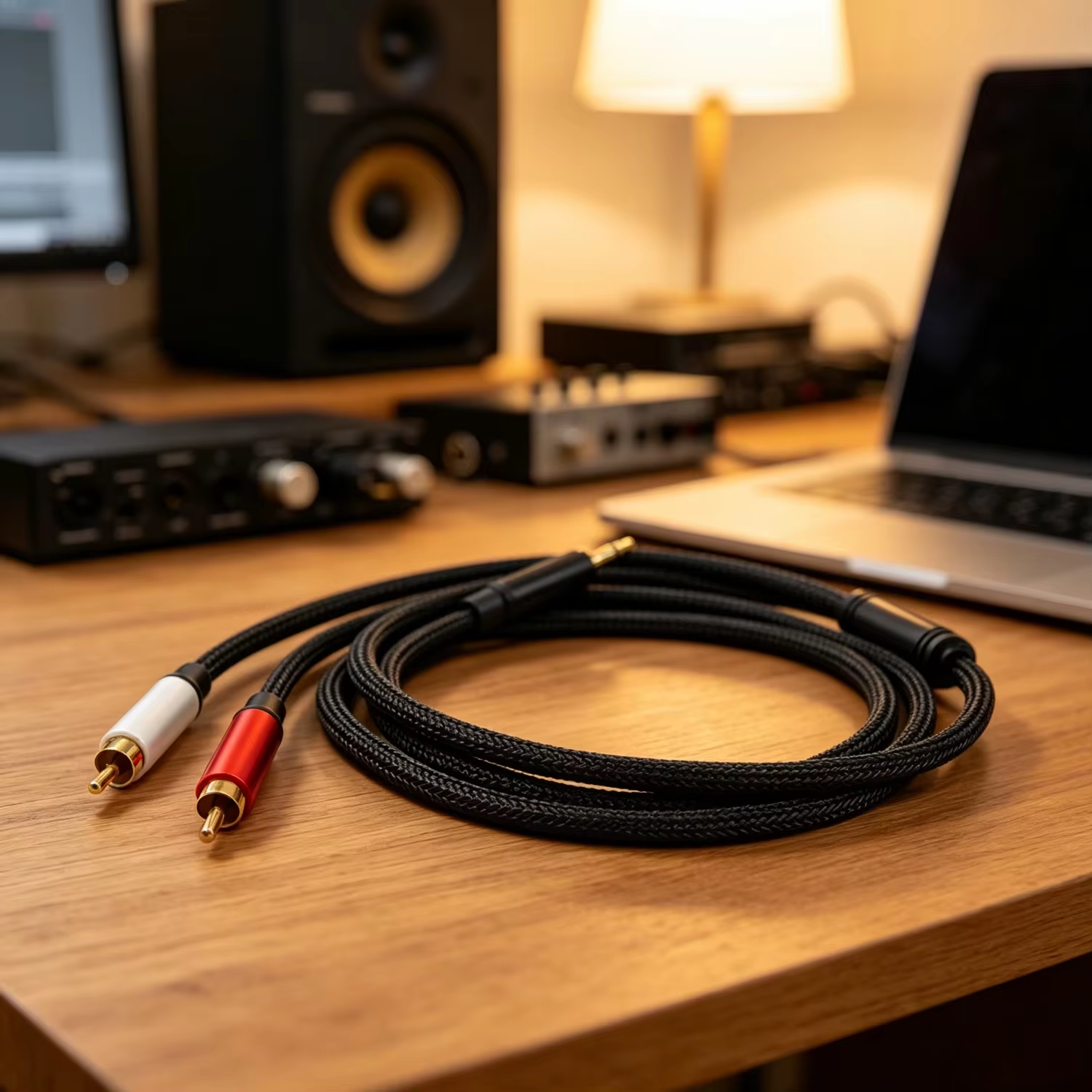 3.5mm to dual RCA cable